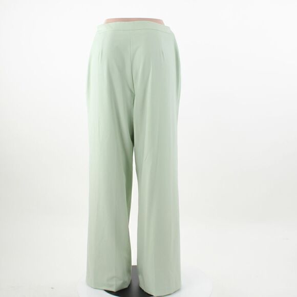DKNY High Rise Wide Leg Green Trousers - Picture 3 of 5